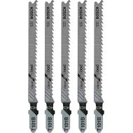 BOSCH T101B 4-Inch 10-Tooth T-Shank Jig Saw Blades (5-Pack), Silver