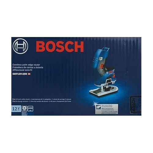 Bosch 12V Max EC Brushless Palm Edge Router (Bare Tool) GKF12V-25N