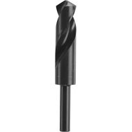 BOSCH BL2191 1-Piece 1 In. x 6 In. Fractional Reduced Shank Black Oxide Drill Bit for Applications in Light-Gauge Metal, Wood, Plastic