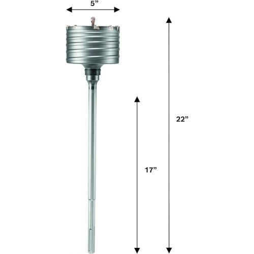  BOSCH 5-Inch x 17-Inch x 22-Inch SDS-Max Rotary Hammer Core Bit, HC8575