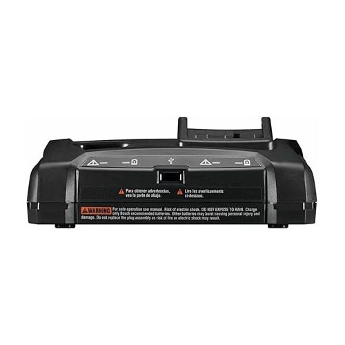  BOSCH GAX1218V-30 18V/12V Dual-Bay Battery Charger,Black