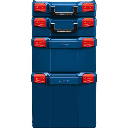  BOSCH L-BOXX-1 4.5 In. x 14 In. x 17.5 In. Stackable Tool Storage Case , Blue