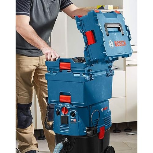  BOSCH L-BOXX-1 4.5 In. x 14 In. x 17.5 In. Stackable Tool Storage Case , Blue