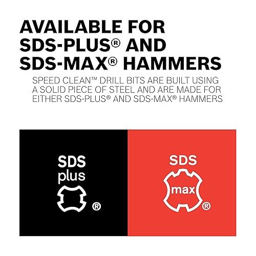  BOSCH DXS5062 SDS-max Speed Clean Dust Extraction Bit, 1-1/8