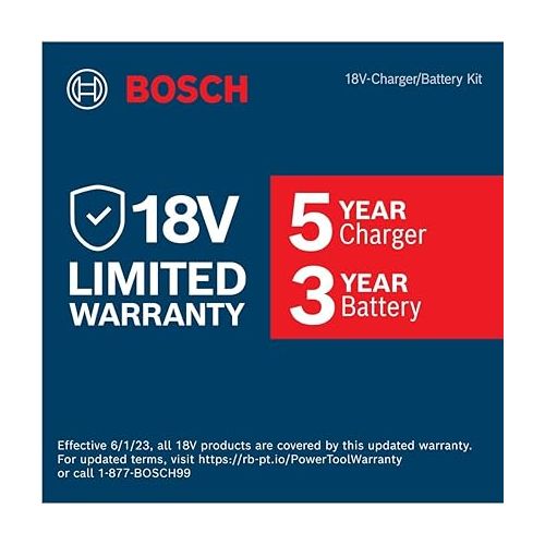  BOSCH GXS18V-12N14 18V Starter Kit with (1) CORE18V® 8 Ah High Power Battery and (1) Fast Battery Charger