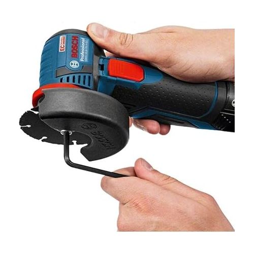  Bosch Professional 06019F2000 GWS 10.8-76 V EC Professional Cordless Angle Grinder - Blue