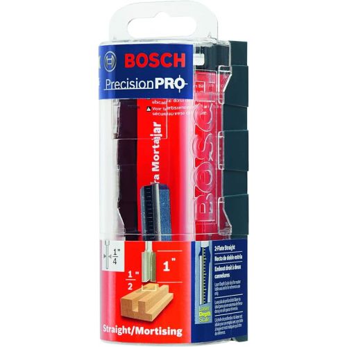  BOSCH 85227M 1/2 In. x 1 In. Carbide Tipped 2-Flute Straight Bit