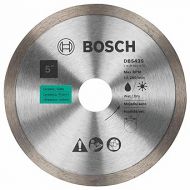BOSCH DB543S 5 In. Standard Continuous Rim Diamond Blade with 7/8 In. Arbor for Clean Cut Wet/Dry Cutting Applications in Tile, Ceramic, Slate