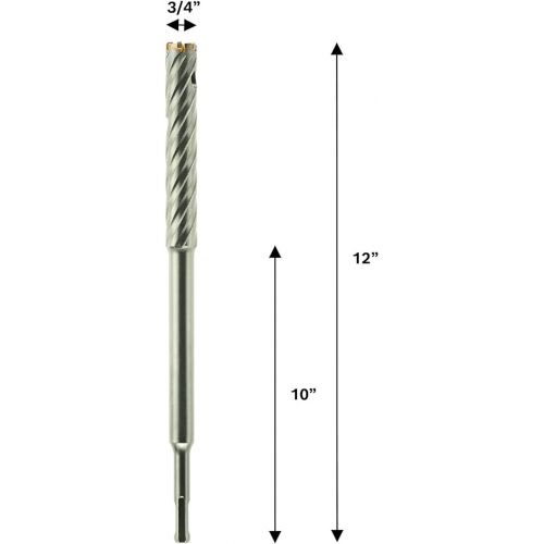  Bosch RC2124 3/4-Inch by 12-Inch SDS Plus Carbide Rebar Cutter for Drilling with Rotary Hammers , Gray