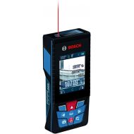 BOSCH GLM400C 400 Ft BLAZE Outdoor Connected Laser Measure with Camera Viewfinder, Includes 3 AA Batteries, Hand Strap, & Pouch