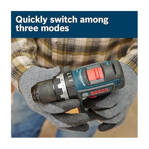  BOSCH GSB18V-800CB24 1/2 In. Brushless Connected-Ready Hammer Drill/Driver Kit with (1) CORE18V® 4 Ah Advanced Power Battery