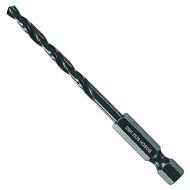 BOSCH BL2137IM 1-Piece 5/32 In. x 3-1/8 In. Black Oxide Metal Drill Bit Impact Tough with Impact-Rated Hex Shank for Applications in Steel, Copper, Aluminum, Brass, Oak, MDF, Pine, PVC and More