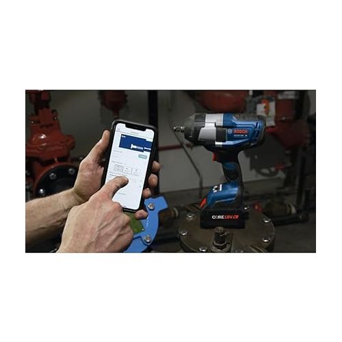  BOSCH GDS18V-740CN PROFACTOR™ 18V Connected-Ready 1/2 In. Impact Wrench with Friction Ring (Bare Tool)