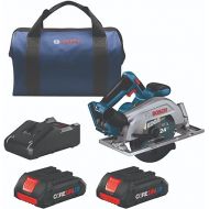 BOSCH GKS18V-22B25 18V Brushless Blade-Right 6-1/2 In. Circular Saw Kit with (2) CORE18V 4 Ah Advanced Power Batteries