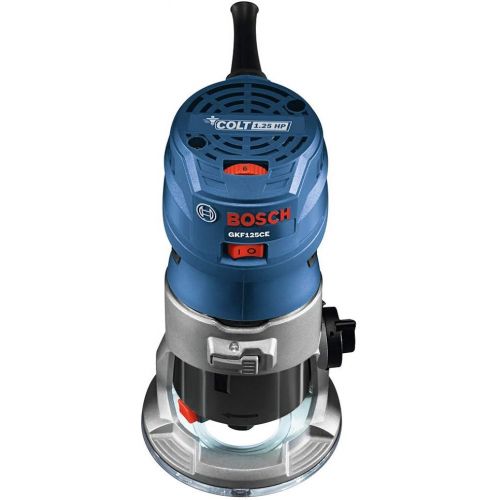  Bosch GKF125CEK-RT 120V 7 Amp 1.25 HP Variable Speed Palm Router (Renewed)