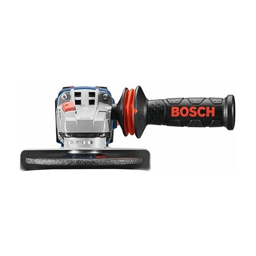  BOSCH GWS18V-13CN PROFACTOR™ 18V Connected-Ready 5 - 6 In. Angle Grinder with Slide Switch (Bare Tool), Grey,blue,black