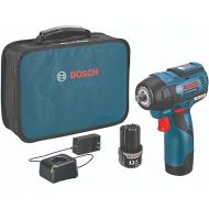 Bosch PS82-02-RT 12V MAX 2.0 Ah Cordless Lithium-Ion EC Brushless 3/8 in. Impact Wrench Kit (Renewed)