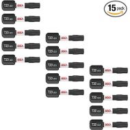BOSCH ITDT20115 15-Pack 1 In. Driven Torx #20 Impact Tough Screwdriving Insert Bits