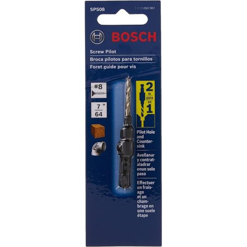  BOSCH SP508#8 Hex Shank Countersink Drill Bit