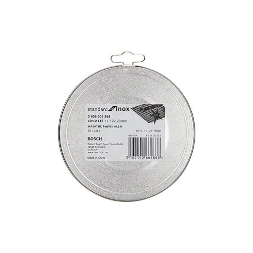  Bosch 2608603254 Standard for INOX-Rapido Straight Cutting disc, White