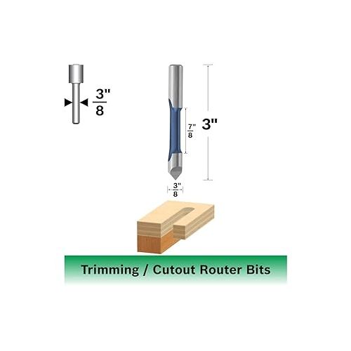  BOSCH 85147 3/8-Inch High Speed Steel Pilot Panel Bit with Drill-through Point-Single Flute