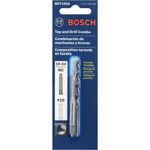  BOSCH BDT1024 10-24 Plug Tap and No. 25 Drill Bit Combo Set