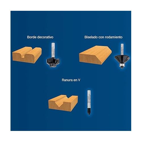  BOSCH 85601M 1/2 In. x 1-1/2 In. Carbide Tipped 2-Flute Templet Trim Bit