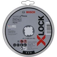 Bosch Professional 2608619267 Pack of 10 Straight Cutting Disc Standard (for INOX, X-Lock, Diameter 125 mm, Bore Diameter 22.23 mm, Thickness 1 mm)