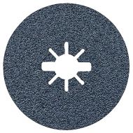 BOSCH FBX524 25-Pack 5 In. X-LOCK Coarse Grit Abrasive Fiber Discs 24 Grit Compatible with 7/8 In. Arbor for Applications in Metal Surface Finishing, Weld Blending, Rust Removal