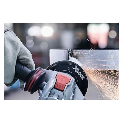  BOSCH FBX524 25-Pack 5 In. X-LOCK Coarse Grit Abrasive Fiber Discs 24 Grit Compatible with 7/8 In. Arbor for Applications in Metal Surface Finishing, Weld Blending, Rust Removal