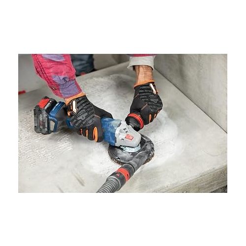  Bosch GWS18V-13CN-RT PROFACTOR 18V Spitfire Connected-Ready Brushless Lithium-Ion 5 - 6 in. Cordless Angle Grinder with Slide Switch (Tool Only) (Renewed)