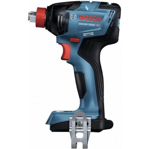  Bosch GDX18V-1860CN-RT 18V Freak Brushless Lithium-Ion 1/4 in. / 1/2 in. Cordless Connected-Ready Two-in-One Impact Driver (Tool Only) (Renewed)