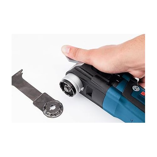  BOSCH OSL006 5-Piece Starlock Oscillating Multi Tool Assorted Set Blades for Mixed Applications in Metal, Wood and Other General Purpose Materials with Included Pouch