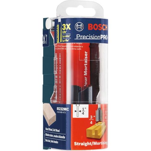  BOSCH 85232MC 3/4 In. x 3/4 In. Carbide-Tipped Double-Flute Straight Router Bit