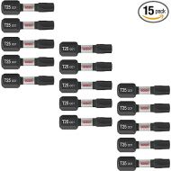 BOSCH ITDT25115 15-Pack 1 In. Driven Torx #25 Impact Tough Screwdriving Insert Bits