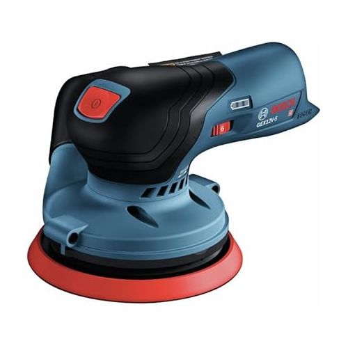  Bosch GEX12V-5N-RT 12V Max Brushless Lithium-Ion 5 in. Cordless Random Orbit Sander (Tool Only) (Renewed)