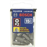 BOSCH P2115TCB 1 In. Impact Tough Phillips Insert Bit, 15-Piece