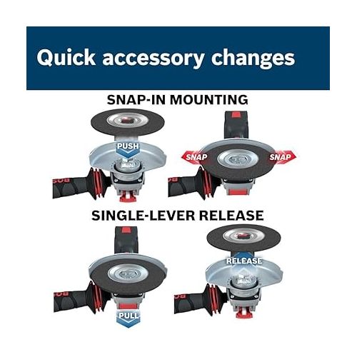  BOSCH WBX408 4-1/2 In. X-LOCK Arbor Carbon Steel Stringer Bead Knotted Wire Wheel For Applications in Difficult Brushing in Tight Places for Cleaning Welds