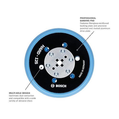  BOSCH RSM5046 5 In. Hard Hook-and-Loop Multi-Hole Sanding Pad