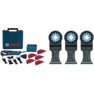 BOSCH Power Tools Oscillating Saw MultiTool Kit, 32 Accessories and Case & Starlock Carbide Plunge Cut Oscillating Multi-Tool Blade Set, 1-1/4“ OSL114C-3, P