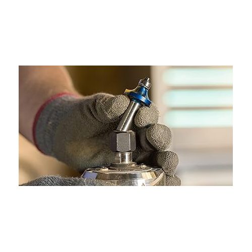  BOSCH 85594M 1-1/4-Inch Diameter 43/64-Inch Cut Carbide Tipped Roundover Router Bit 1/2-Inch Shank