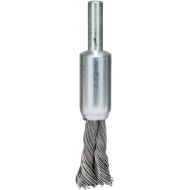 Bosch 2608622115 Shank Pencil Brush Knotted Wire, 0.35mm Steel, 10mm x 6mm, Silver