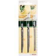 Bosch DIY 3tlg. Stichsageblatt-Set Extra Clean for Hard Wood zum Sagen in Hartholz