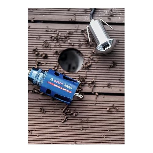  Bosch Professional 1x Expert Construction Material Hole Saw (Ø 114 mm, Accessories Rotary Impact Drill)