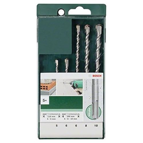  Bosch 2609255541 SDS-Plus Hammer Drill Bit Set (5 Pieces)