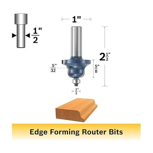  BOSCH 85591M 5/32 In. x 5/8 In. Carbide Tipped Roman Ogee Bit