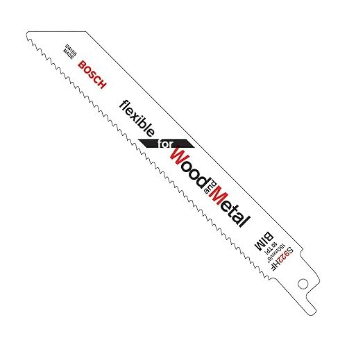  Bosch 2609256711 Sabre Saw Blade, bi-Metal, S 922 HF