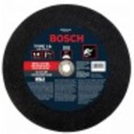 BOSCH CWPS1M1400 14 In. 5/32 In. 1 In. Arbor Type 1A (ISO 41) 24 Grit Metal Cutting Bonded Abrasive Wheel , Black