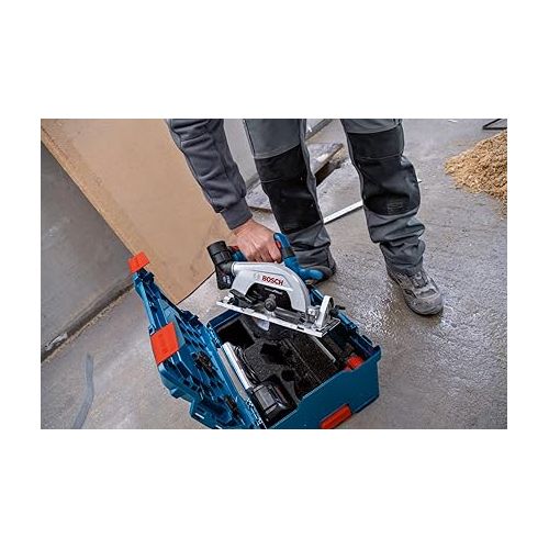  Bosch Professional Cordless Circular Saw GKS 18V 57-2 (165mm saw blade, cutting depth of 57mm, without batteries and charger, in Cardboard box)