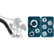 BOSCH PR012 Dust Collection Kit For PR011 Plunge Base&BOSCH 8-Piece Router Template Guide Set RA1128